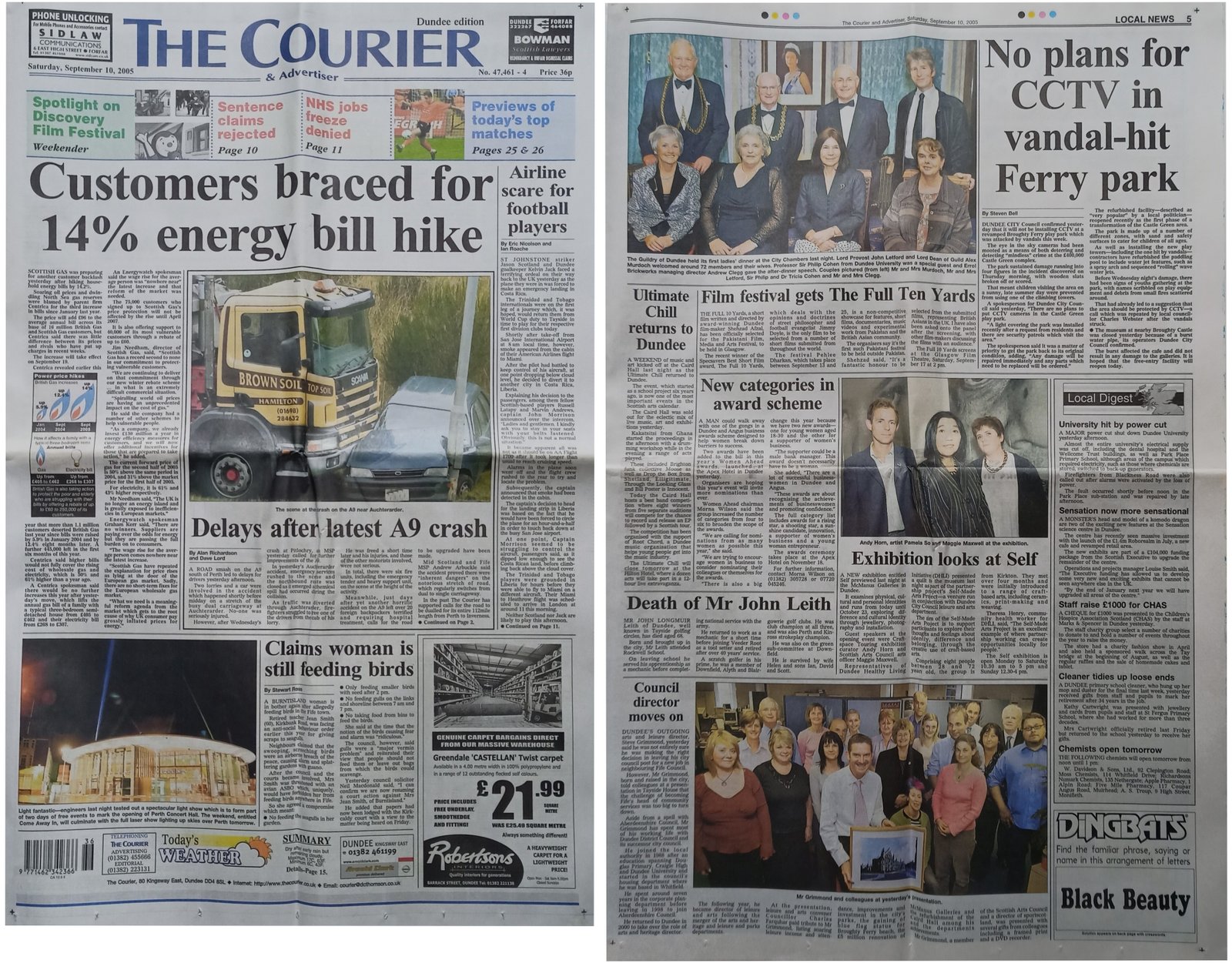 The Full 10 Yards Courier 2005 News Article
