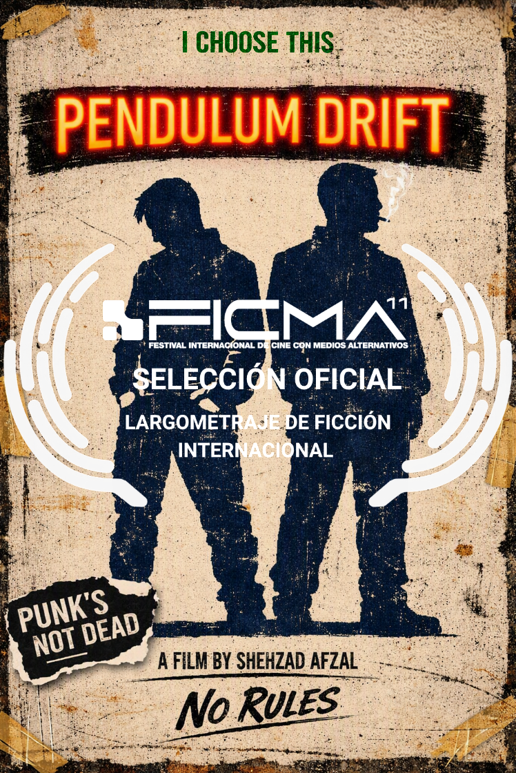 International Film Festival with Alternative Media (FICMA) SELECCIÓN OFICIAL of Pendulum Drift feature film by filmmaker Shehzad Afzal, who won the EIFF 2009 Trailblazer awards presented by Sir Sean Connery, and encouraged him to make the film inside him