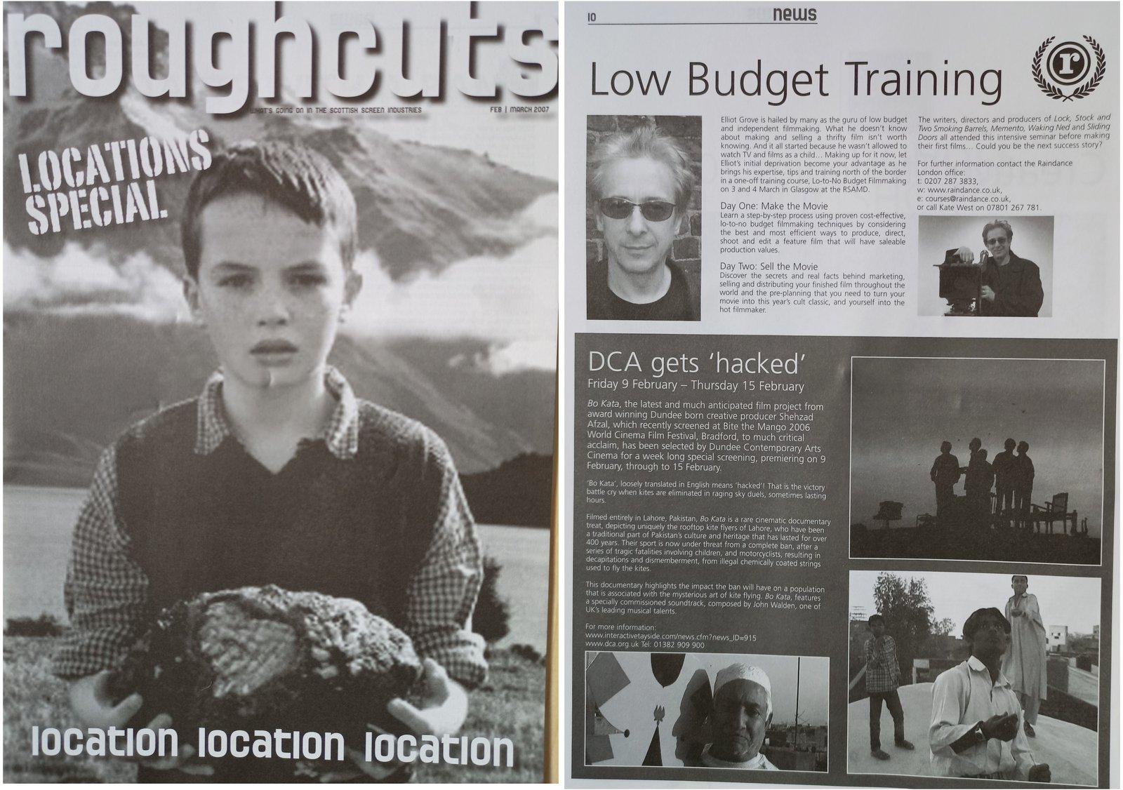 Roughcuts Magazine News Article about Bo Kata documentary Film Premiere in Dundee with filmmaker Shehzad Afzal.