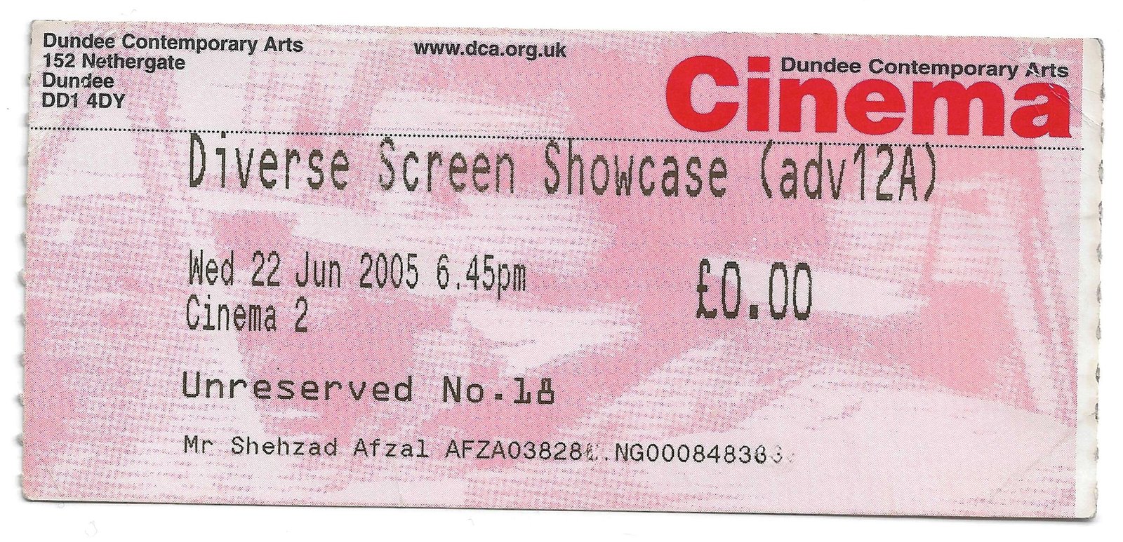 The Full 10 Yards - DCA Cinema 2005, Diverse Screen Shorts Showcase.